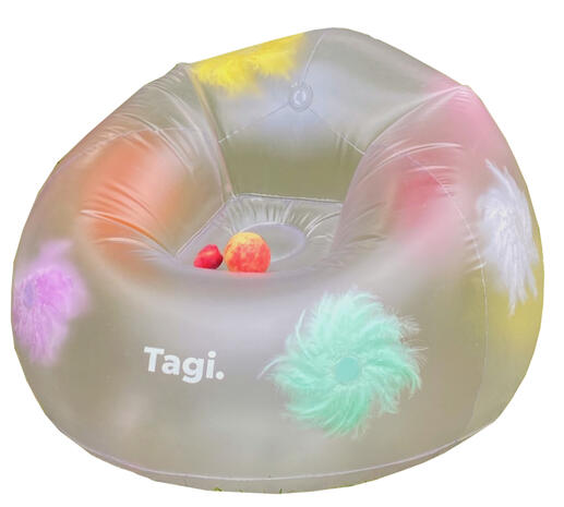 bubblegum inflatable sofa