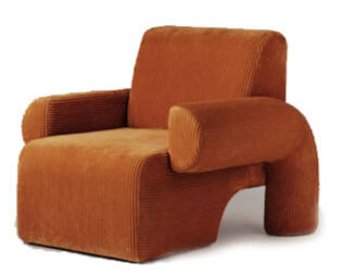 soft round armchair
